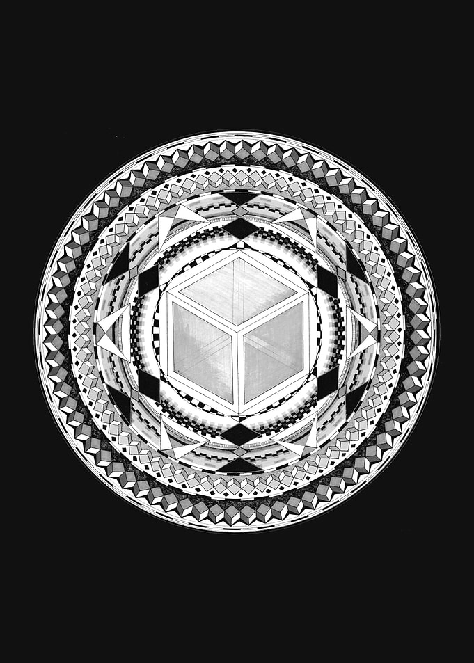 Sacred Cube – Geometric Mandala