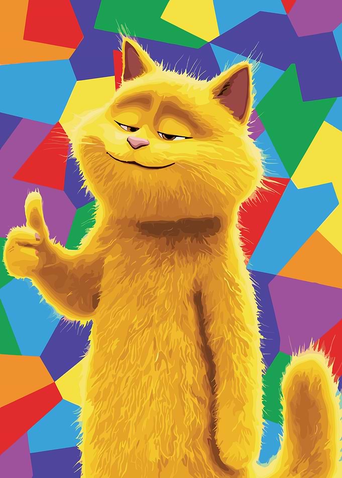 Orange Cat Thumbs Up