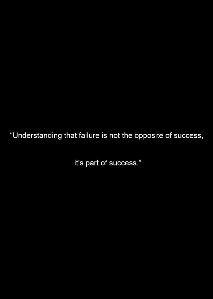 Failure is part of success quote