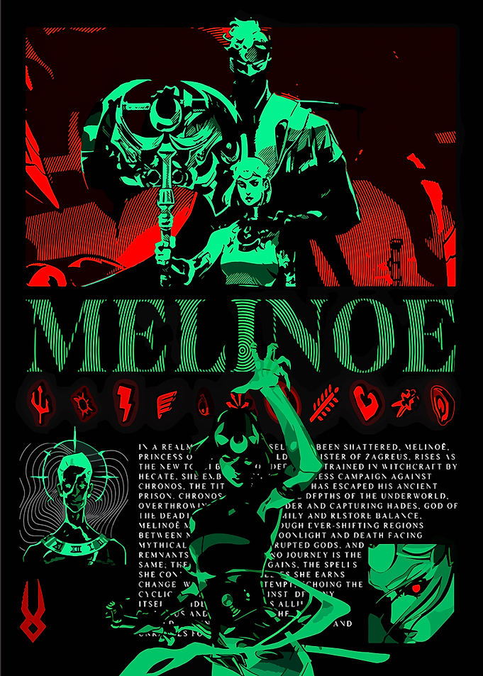 Melinoe Hades game artwork