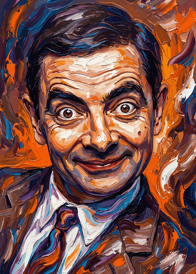 Mr. Bean Portrait Painting