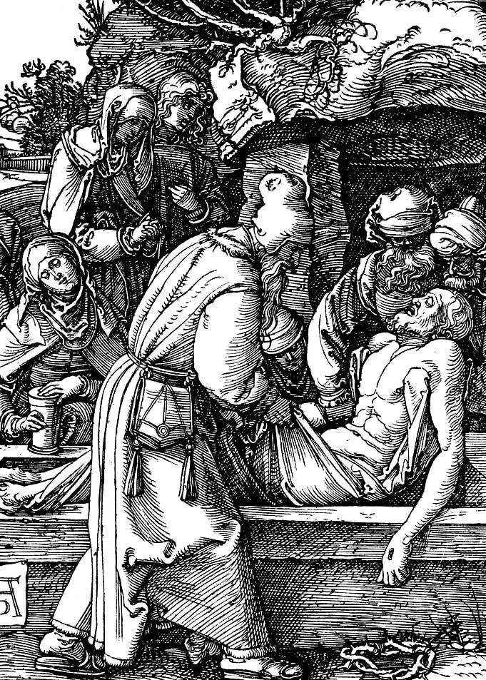 Deposition of Christ Albrecht Durer Engraving