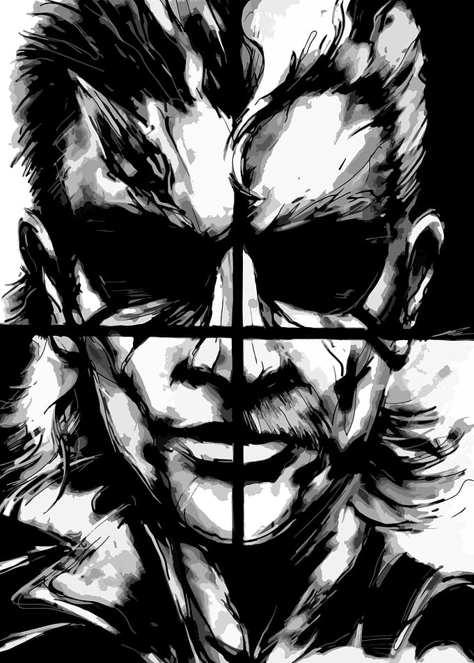 Solid Snake Portrait - Metal Gear Solid