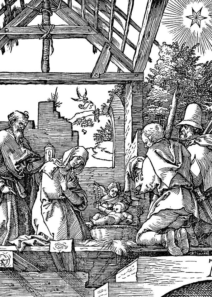 The Nativity Albrecht Durer Engraving