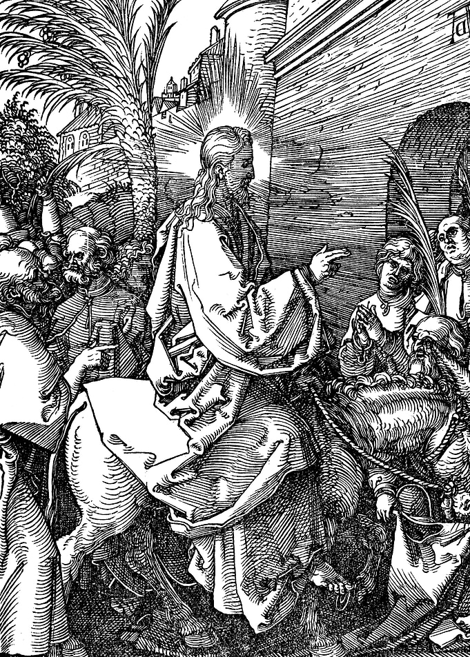 Christ's Entry into Jerusalem Albrecht Durer Engraving