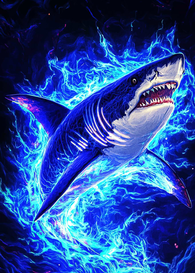 Electric Blue Shark