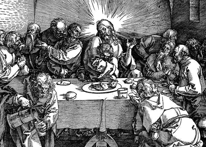 The Last Supper Albrecht Durer Engraving