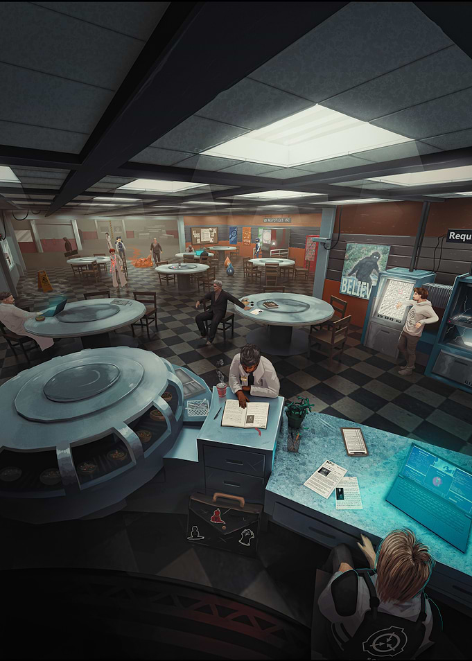 SCP Foundation Cafeteria Scene