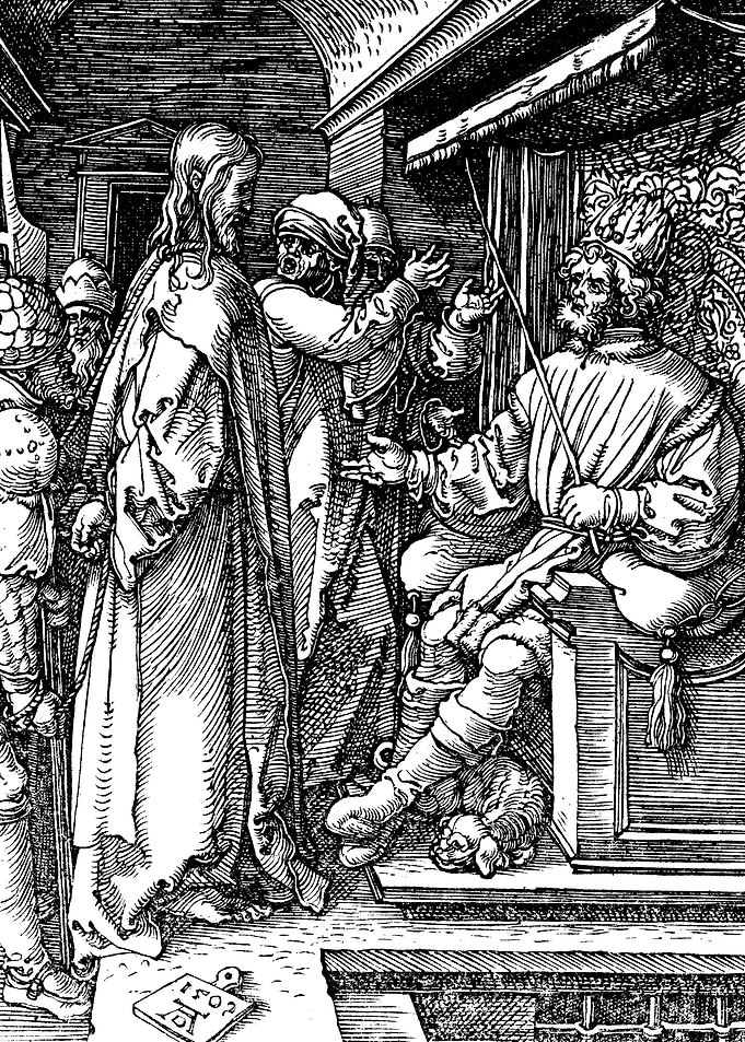 Christ Before Herod Albrecht Durer Engraving
