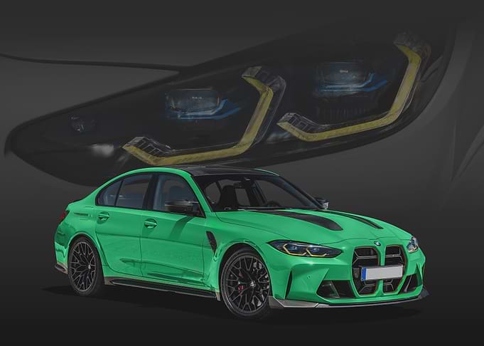 Green BMW M3 CS