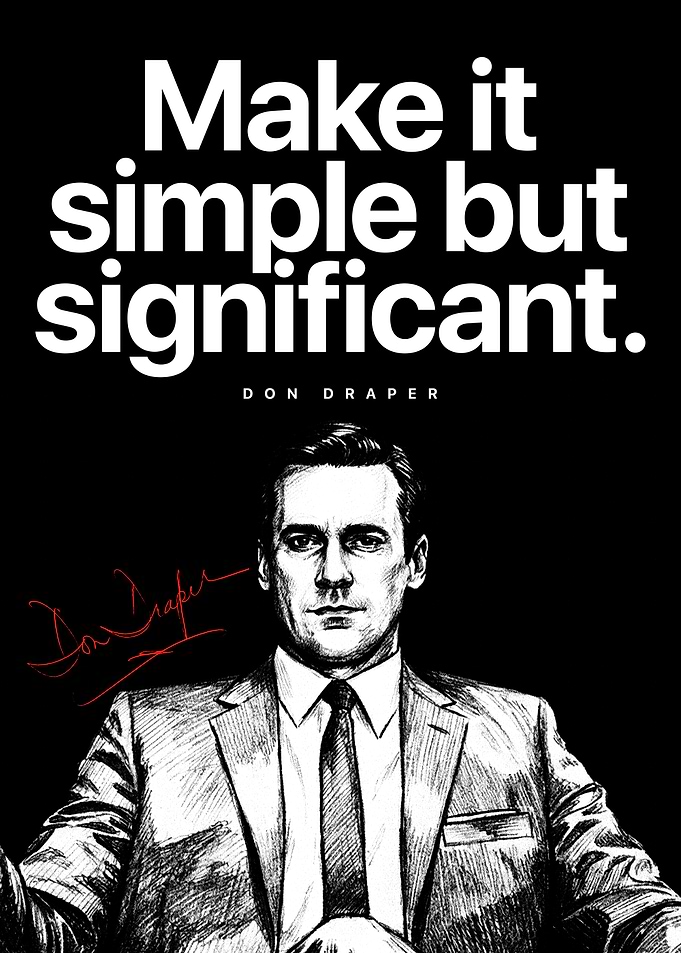Finance Business Quote Poster – Make It Simple but Significant