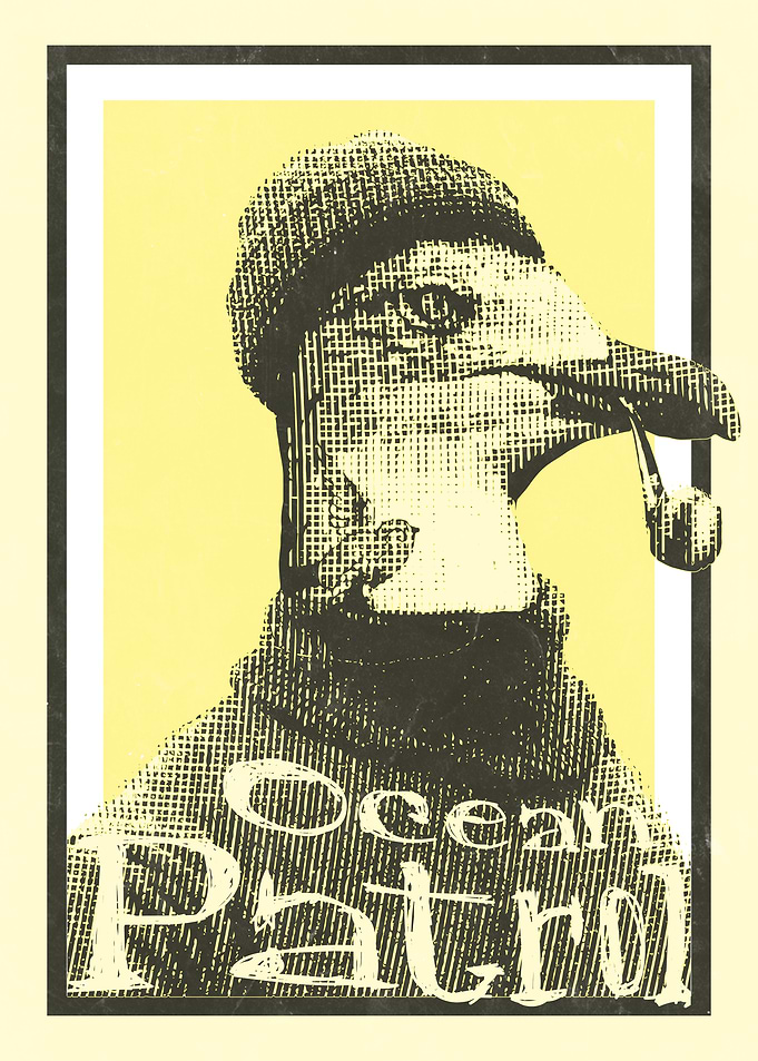 Ocean Patrol Seagull with Pipe Art