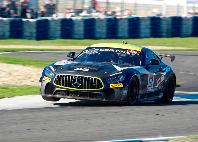 Mercedes-AMG GT3 Race Car on Track