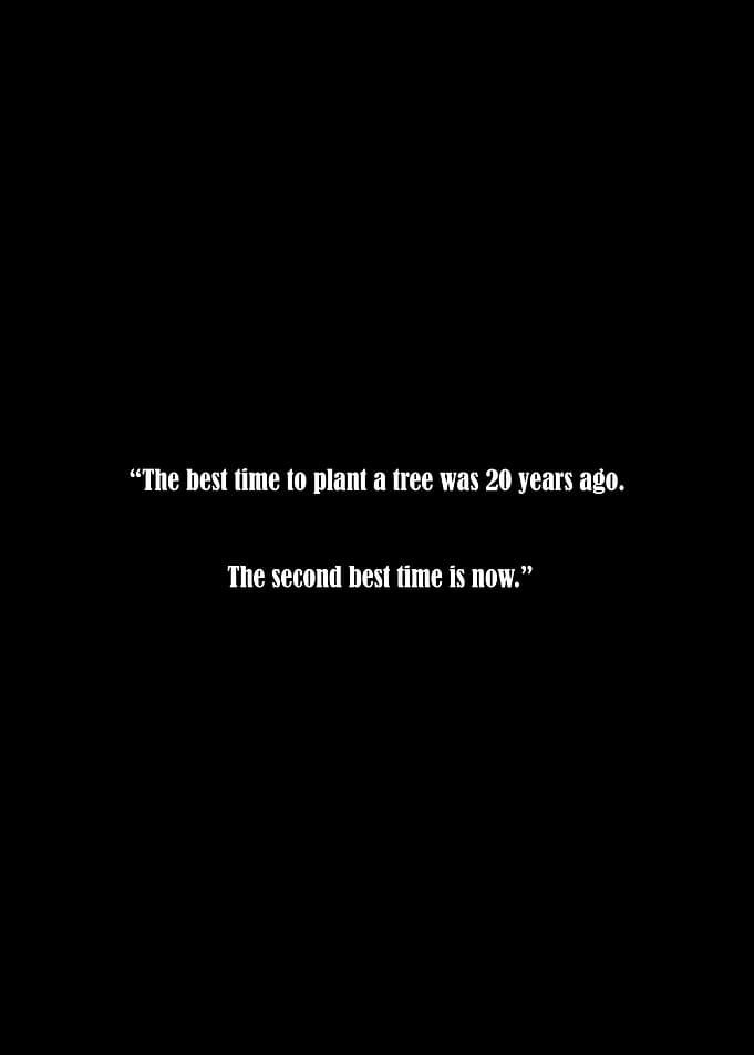 Plant a Tree: Inspirational Quote