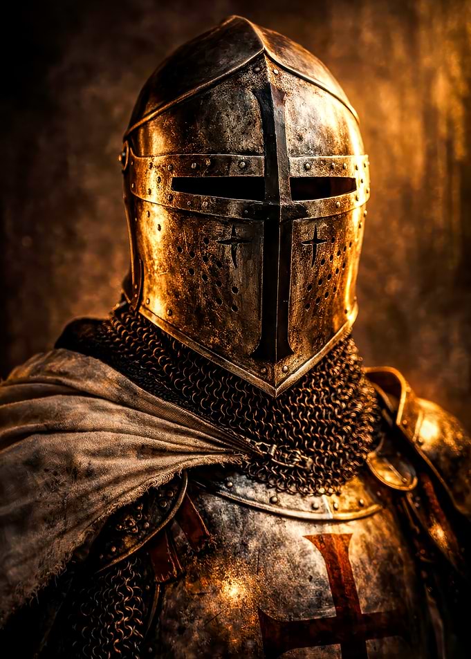 Crusader Knight in Full Armor
