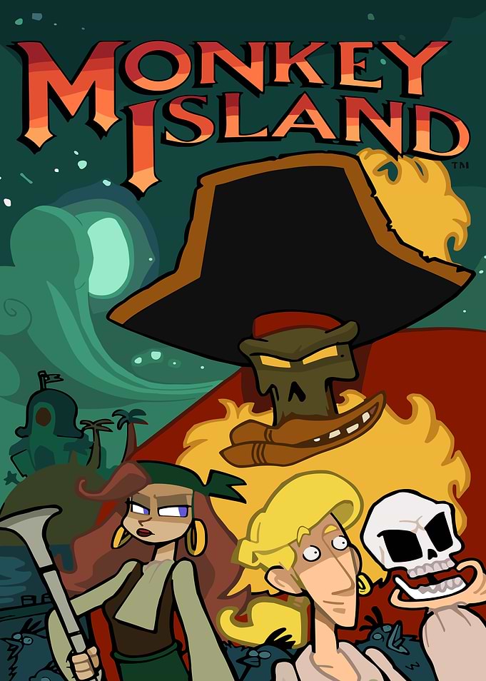 Monkey Island Game Cover Art