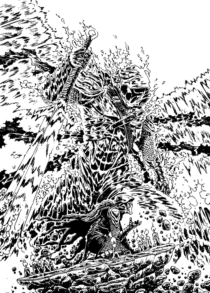 Sword of Azrael Black White Cover