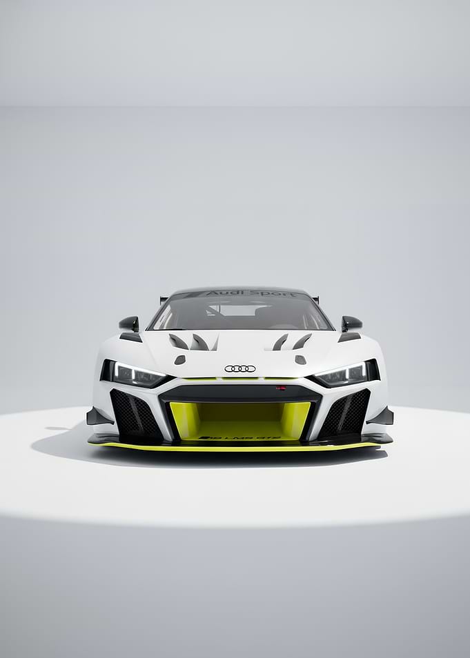 Audi Sport Racing Car Front View