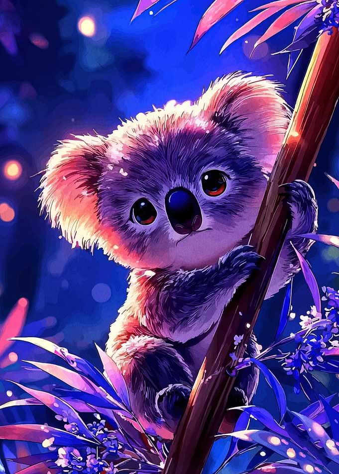 Cute Koala in a Tree