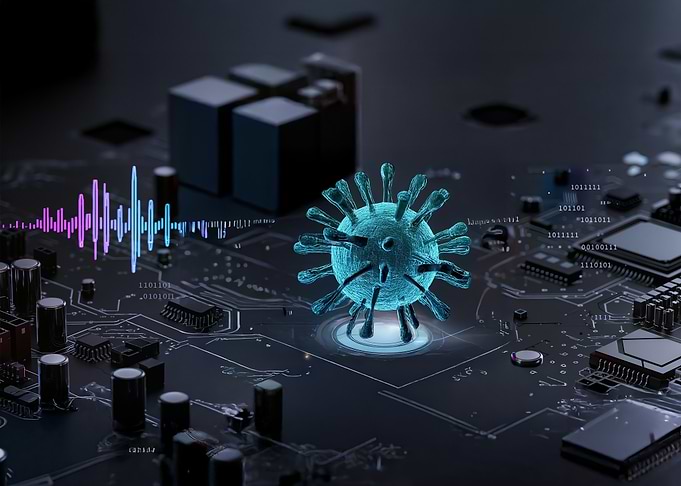 Virus on a Circuit Board