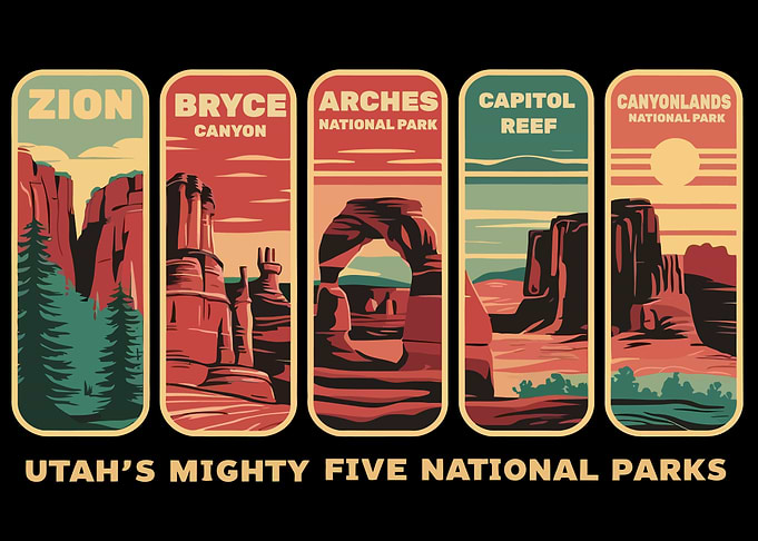 Utah's Mighty Five National Parks Gift