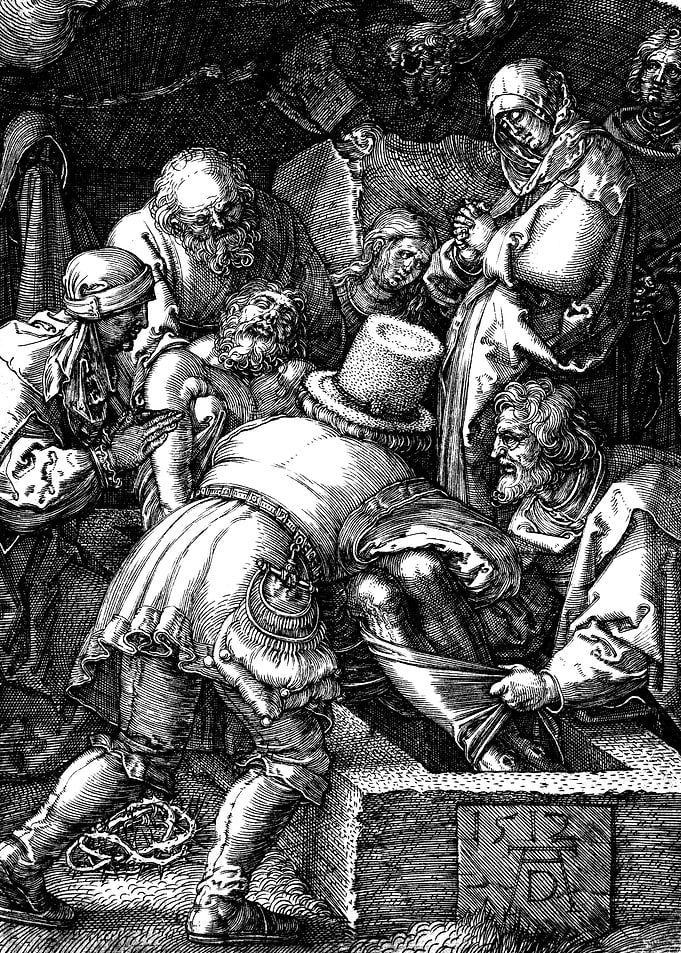 Entombment of Christ Albrecht Durer Engraving