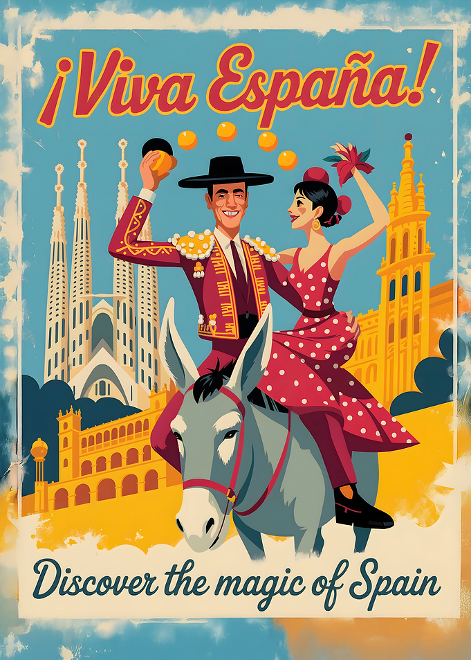Viva España! Spain Travel Poster