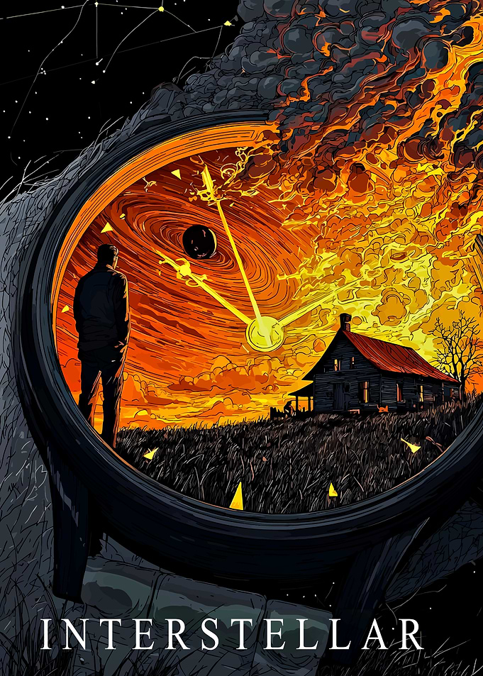 Interstellar Movie Poster Art