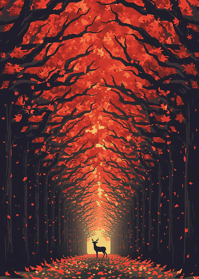Autumn Forest Deer