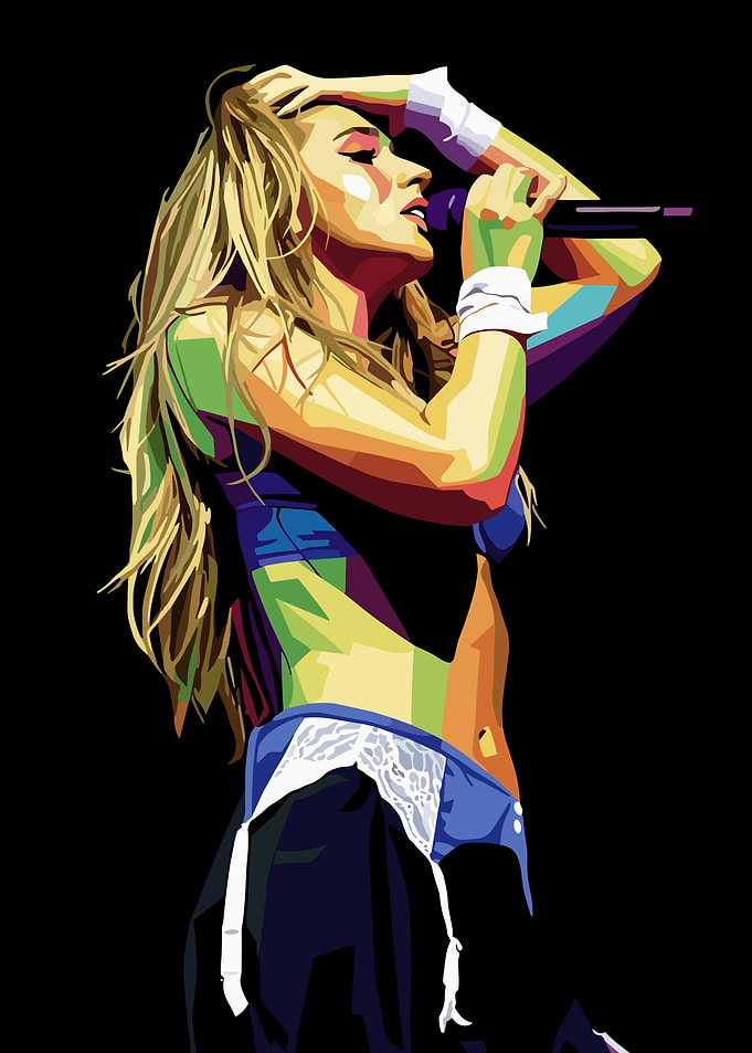Tate McRae Pop Art Style