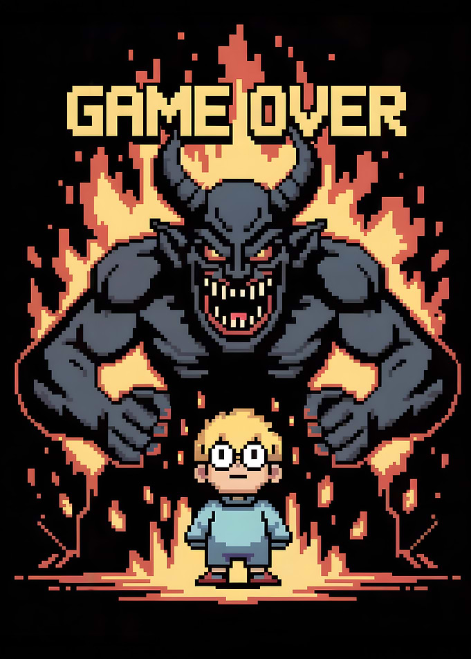 Game Over Pixel Art