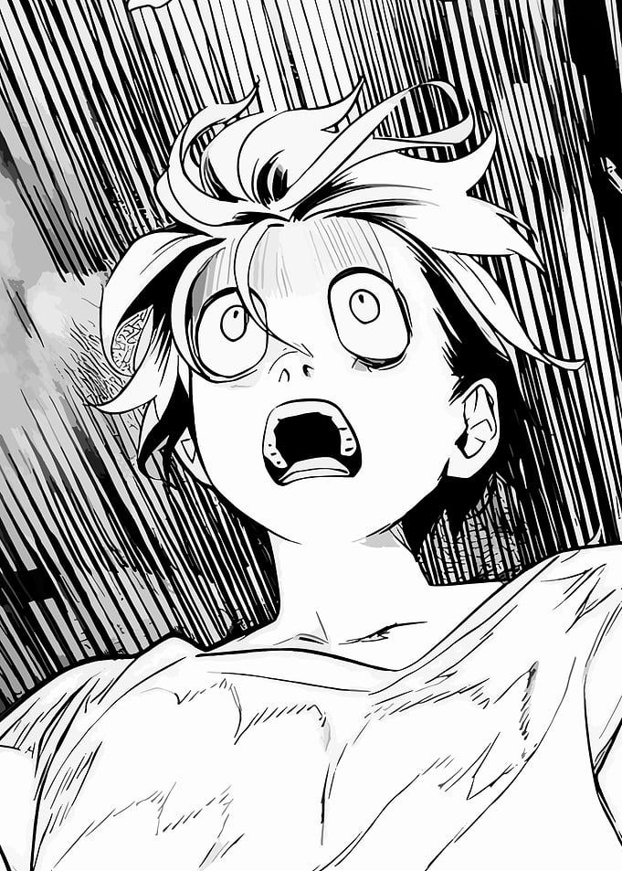Shocked Manga Character