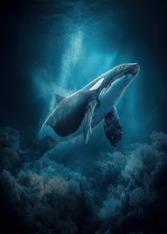Orca in the Deep Blue Sea