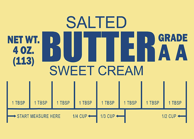 Salted Butter Vintage Packaging Poster, Retro Dairy Wall Art, Kitchen Decor Print
