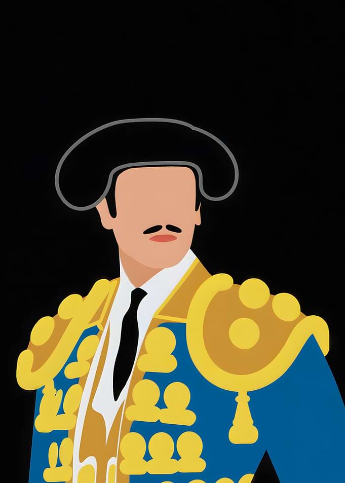 Minimalist Matador Portrait