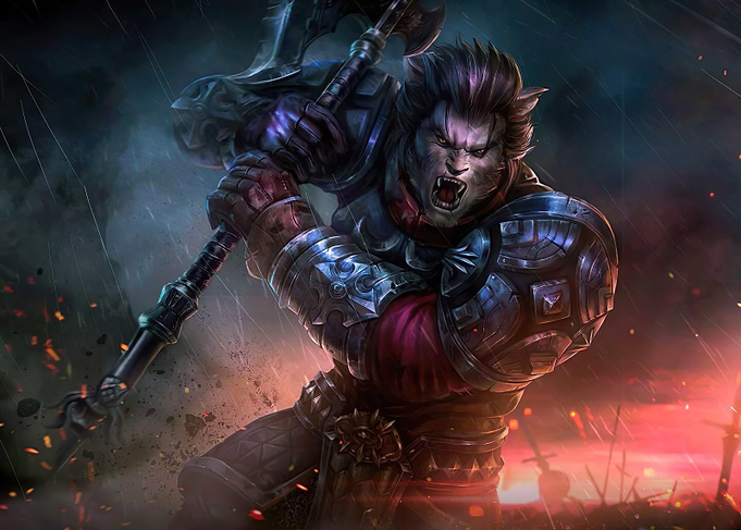 Feral Warrior with Axe