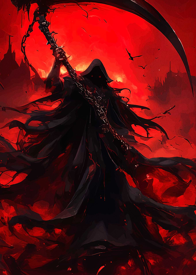 Grim Reaper in Red