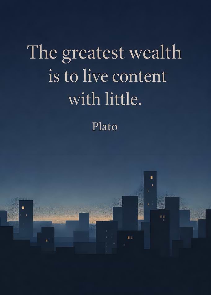 Wealth is to live content