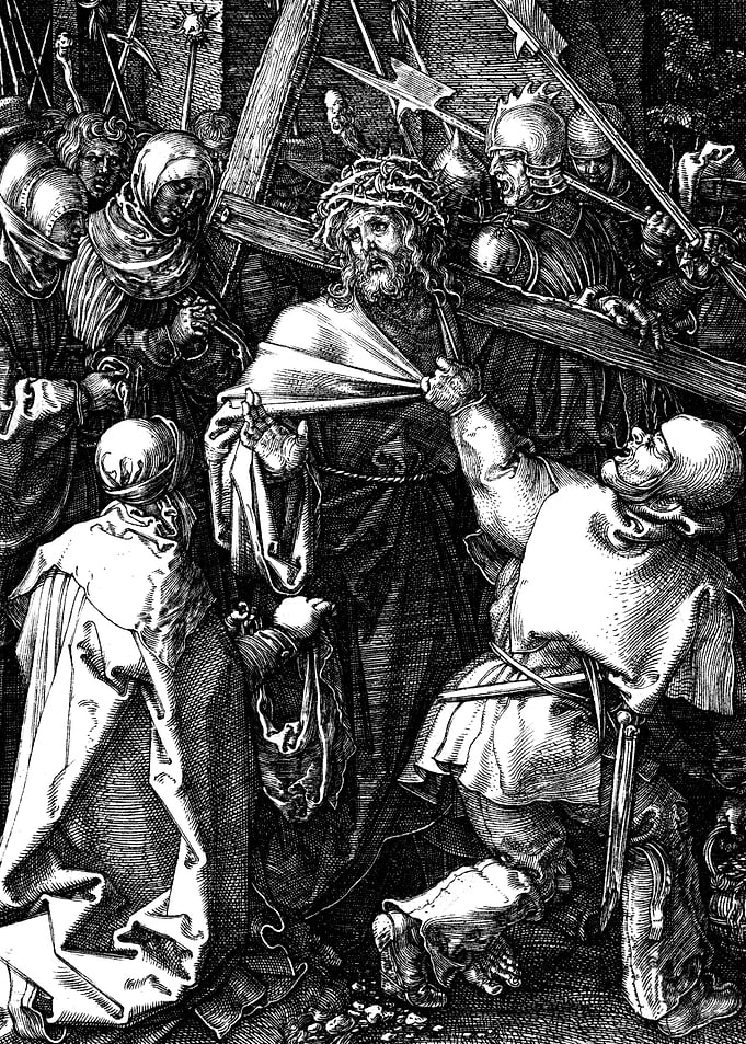 Christ Carrying the Cross Albrecht Durer Engraving
