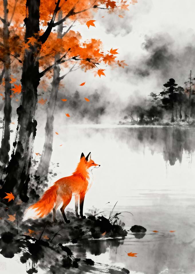 Fox by the Lake