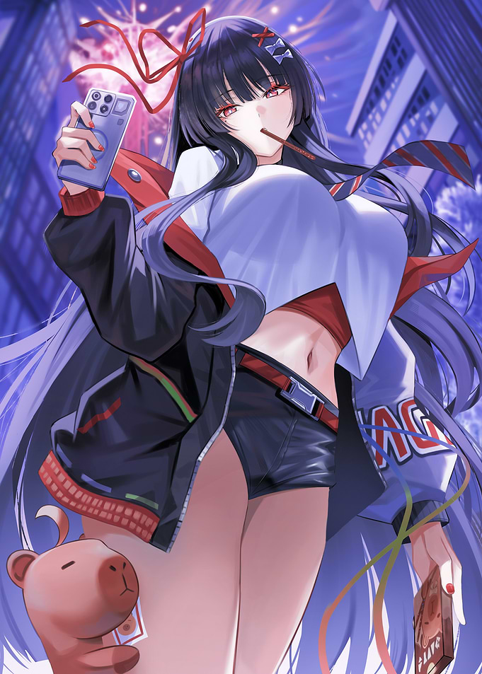 Girl with Pocky