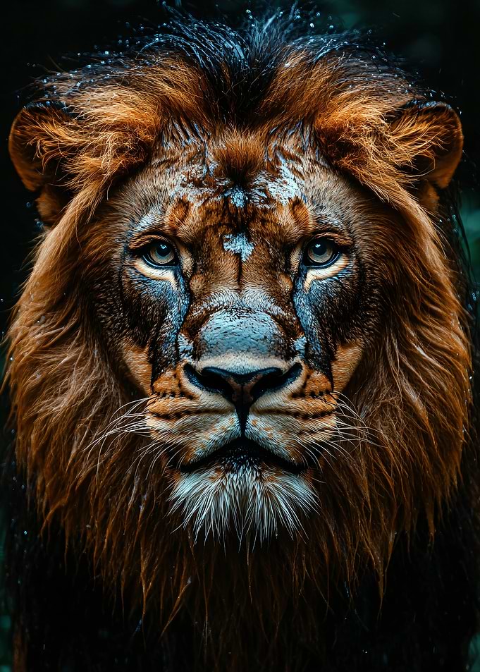 Majestic Lion Portrait
