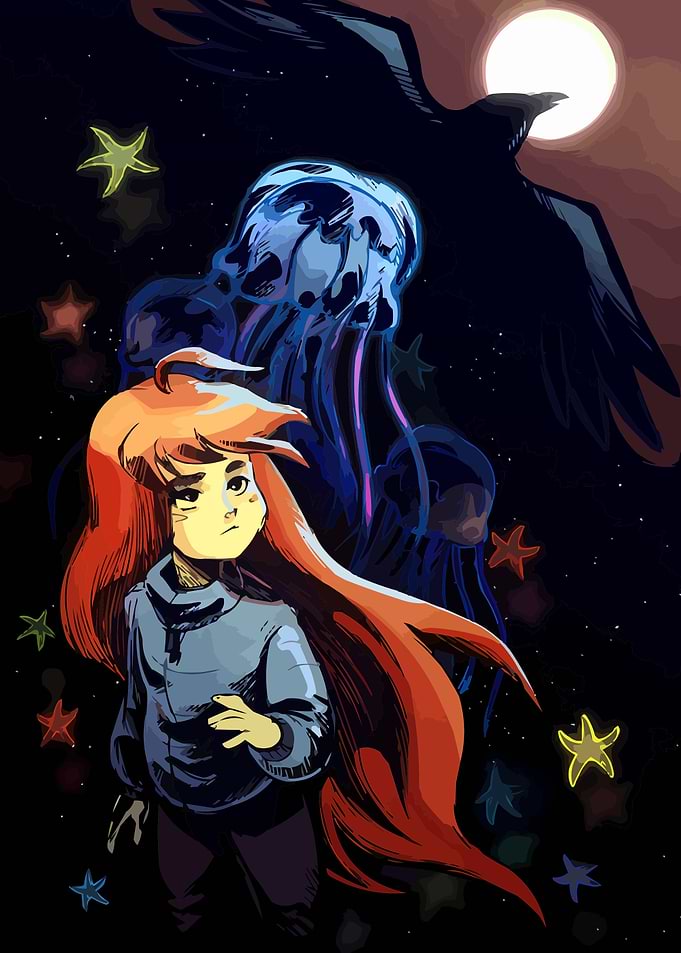 Celeste game fan art illustration