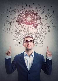 Man with Ideas and Success Concept