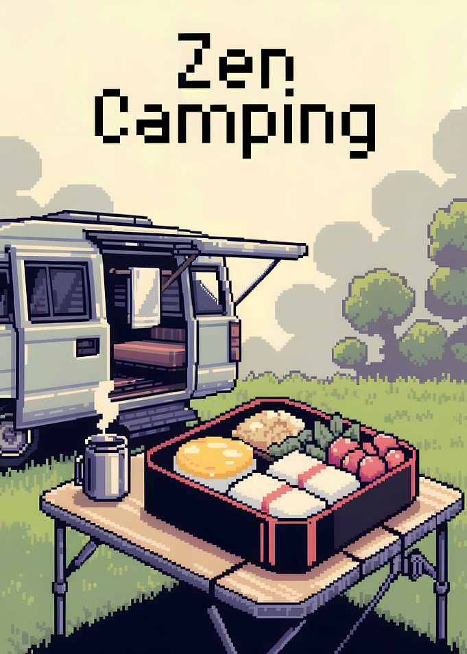 Zen Camping Pixel Art