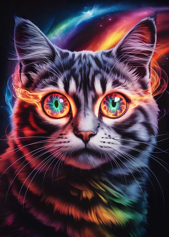 Cosmic Cat Portrait