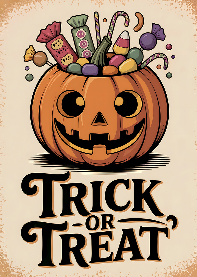 Trick or Treat Pumpkin Candy