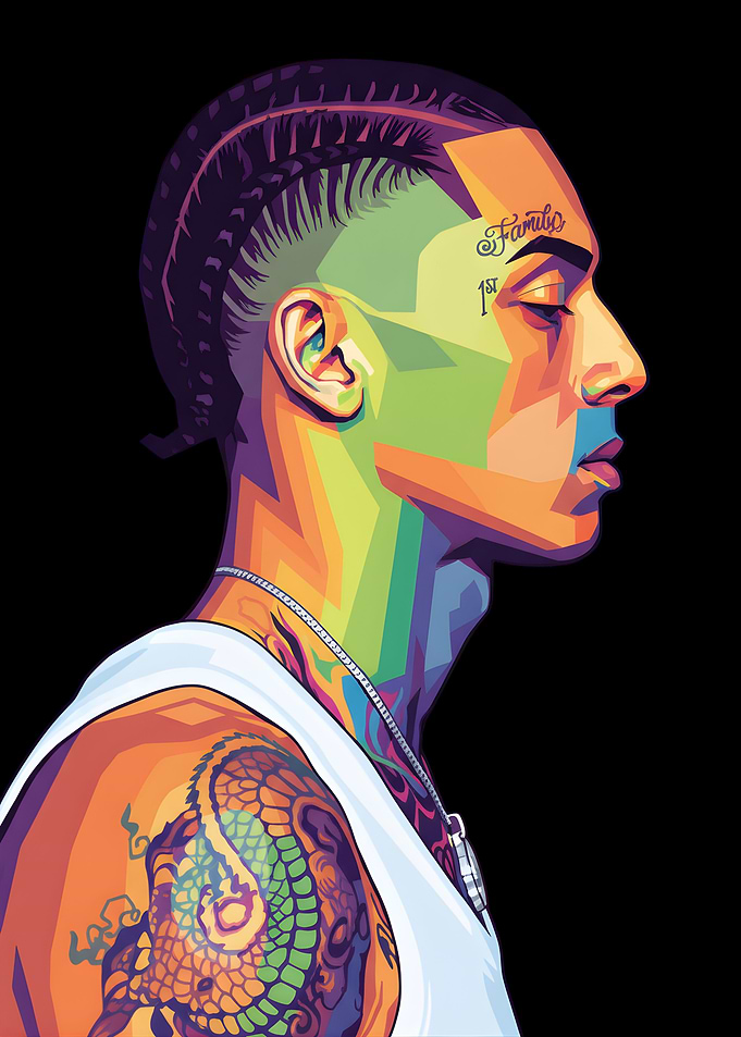 Colorful Portrait of a Man