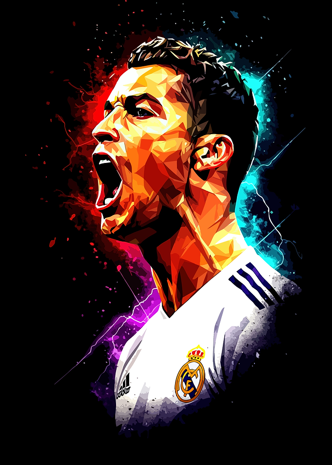 Cristiano Ronaldo Polygon Art