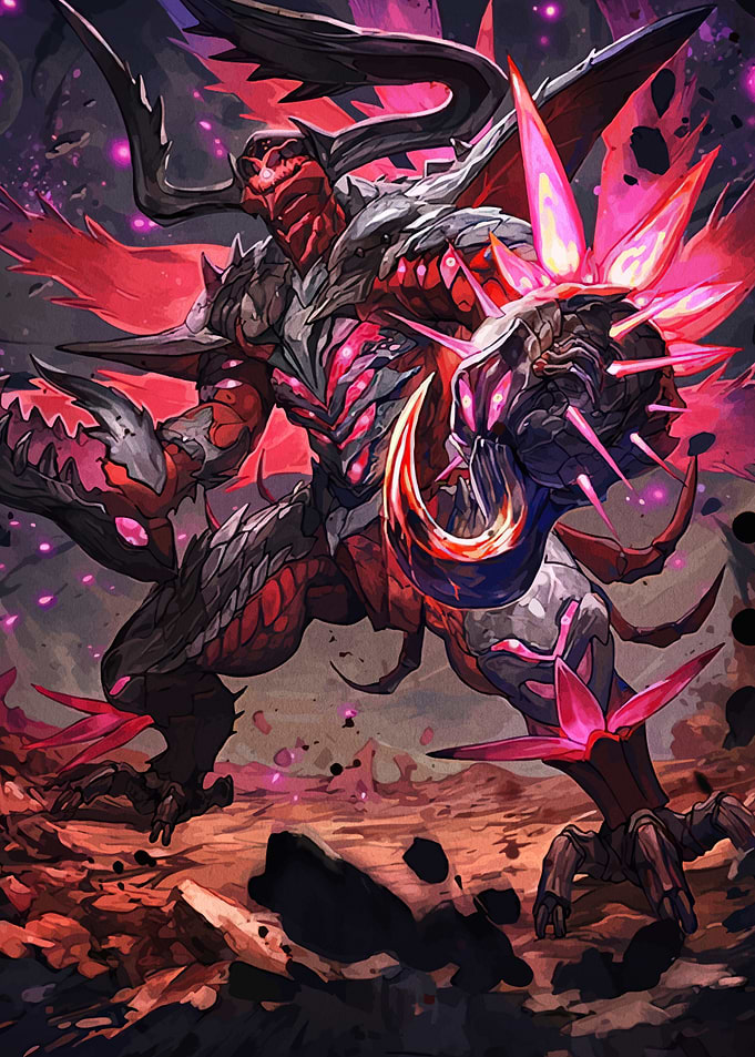 Monster with Horns and Crystal Spikes